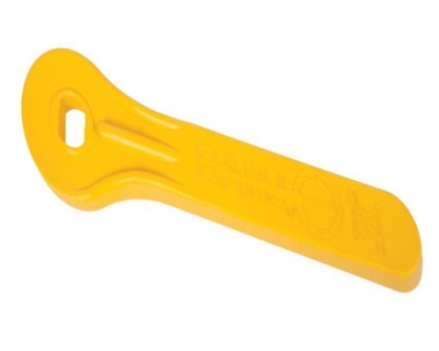 Yellow ball valve handle