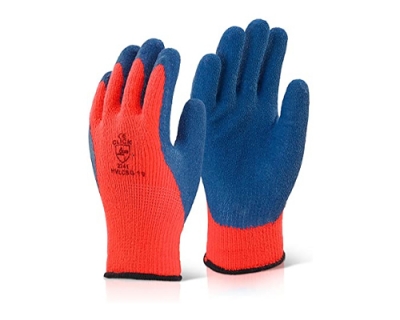 Orange And Blue Work Gloves
