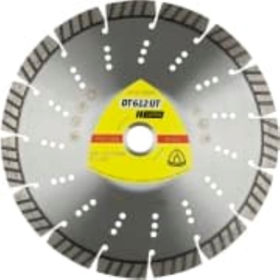 Diamond cutting blades for angle grinders