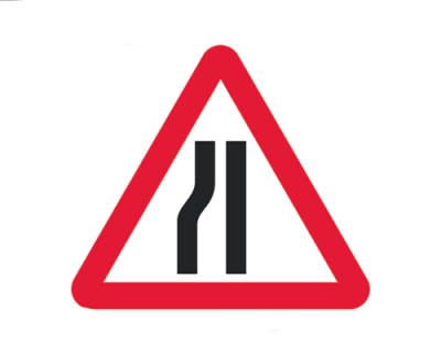 600mm Road Narrows (left) for cone