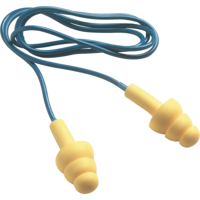 Ear plugs on cord